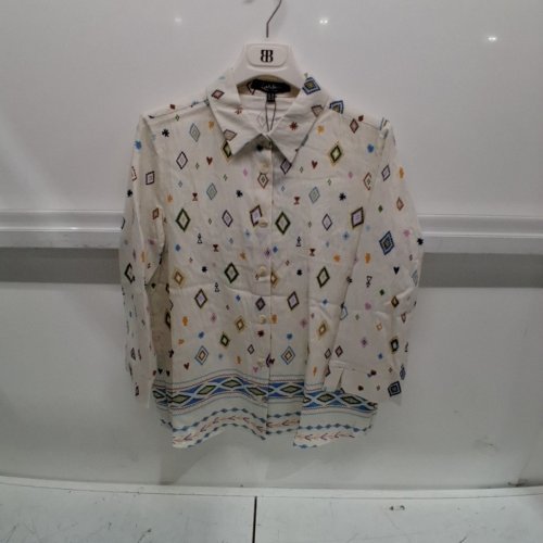 WOMEN'S BARILOCHE PRINTED BUTTON-UP SHIRT - SMALL / MEDIUM - 38 - MULTICOLOURED (STYLE: ALMARAQUE) image 2