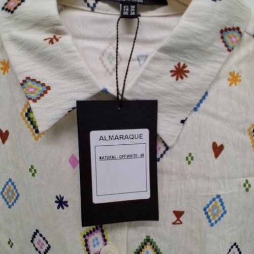 WOMEN'S BARILOCHE PRINTED BUTTON-UP SHIRT - SMALL / MEDIUM - 38 - MULTICOLOURED (STYLE: ALMARAQUE) image 5
