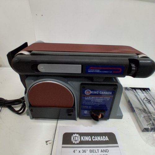 KING CANADA #KC-705L-6 4" X 36" BELT AND 6" DISC SANDER image 2