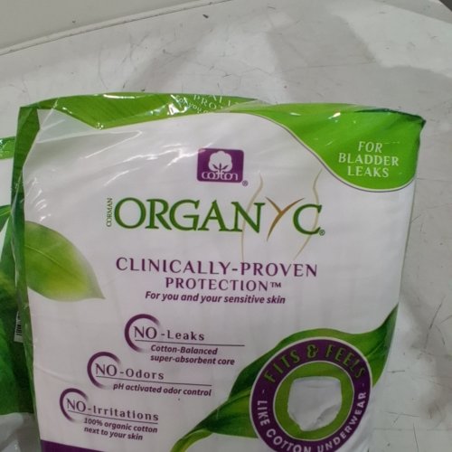 42PK ORGANIC COTTON PROTECTIVE UNDERWEAR FOR INCONTINENCE, LEAK PROTECTION, ODOR PROTECTION AND SENSITIVE SKIN - MEDIUM - WHITE image 2