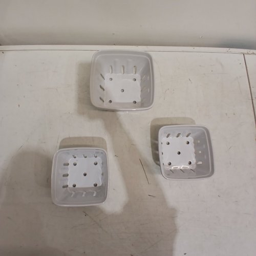 3PC OVER&BACK STONEWARE BASKETS - 7.5"/5.9" - WHITE (MODEL:1901778) image 3