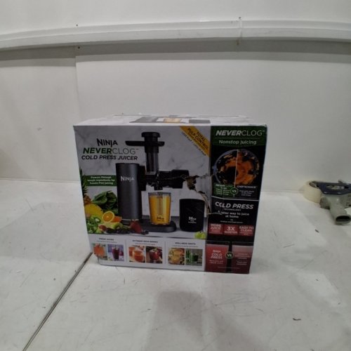 NINJA NEVER CLOG COMPACT COLD PRESS JUICER WITH PULP CONTROL - 24 OZ - GREY AND BLACK (MODEL:JC150C) image 2