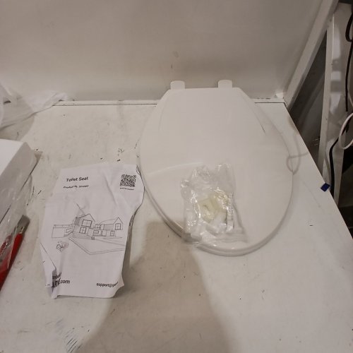 GARVEETECH ELONGATED ROUND TOILET SEAT - OSFM - WHITE (MODEL:7PVWP) image 2