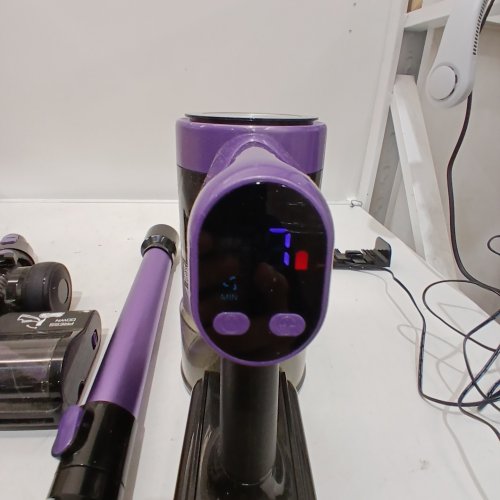 LIGHTWEIGHT 4-IN-1 STICK VACUUM CLEANER WITH LED HEADLIGHTS 120V- BLACK/PURPLE (MODEL: A27) image 2