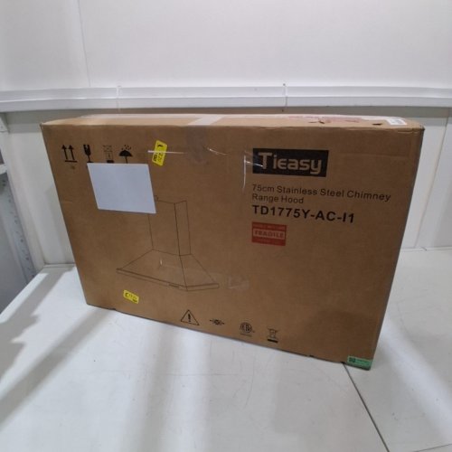 TIEASY CHIMNEY RANGE HOOD WITH LED LIGHT AND BAFFLE FILTERS - 450 CFM - 3 SPEED EXHAUST FAN - 30" - STAINLESS STEEL (MODEL: TD1775Y-AC-I1) image 5