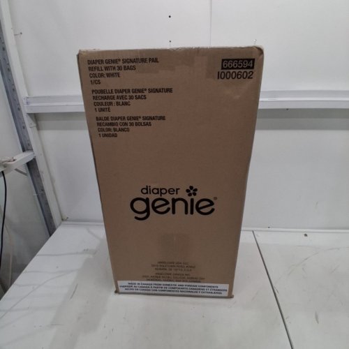 DIAPER GENIE SIGNATURE PAIL EASY ROLL WITH REFILL BAGS - WHITE (MODEL: ‎I000602) image 2