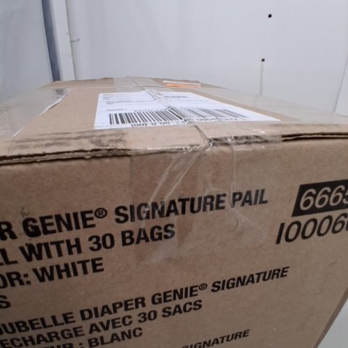 DIAPER GENIE SIGNATURE PAIL EASY ROLL WITH REFILL BAGS - WHITE (MODEL: ‎I000602) image 4
