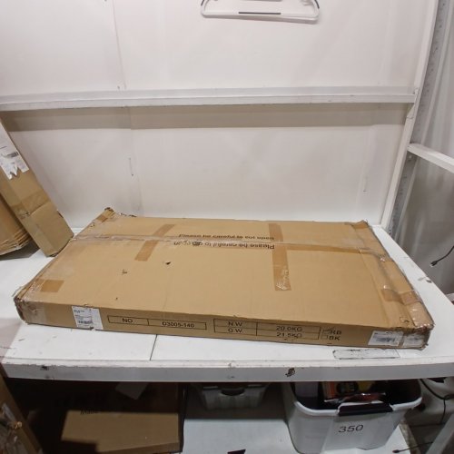 YAOHUOO COMPUTER DESK WITH 2 WOODEN DRAWERS, POWER OUTLET, AND USB PORTS, 55" - RUSTIC BROWN (MODEL: D3005-140) image 4