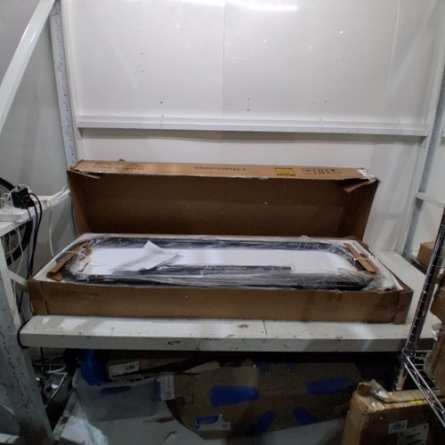 VINTAGE METAL PLATFORM BED FRAME WITH HEAD AND FOOTBOARD - FULL - BLACK (MODEL: LFGGG001) image 4