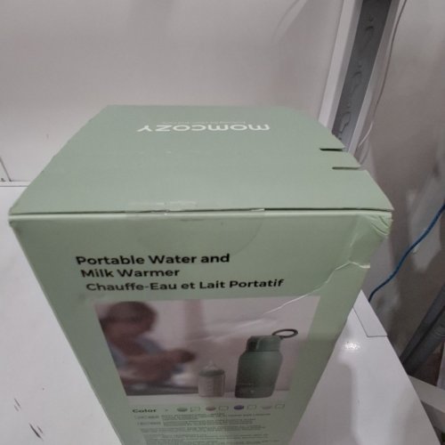 MOMCOZY PORTABLE BEVERAGE WARMER WITH DUAL HEATING MODES FOR BREAST MILK & WATER - 17OZ CAPACITY - PALE GREEN (MODEL: MW05) image 3