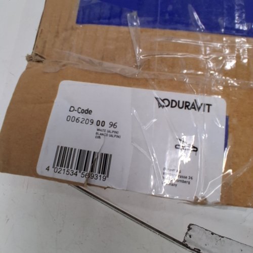 DURAVIT D-CODE TOILET SEAT - 14 1/4" X 18 7/8" - WHITE (MODEL: 0062090096) image 2