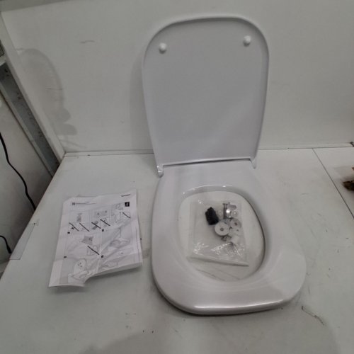 DURAVIT D-CODE TOILET SEAT - 14 1/4" X 18 7/8" - WHITE (MODEL: 0062090096) image 3