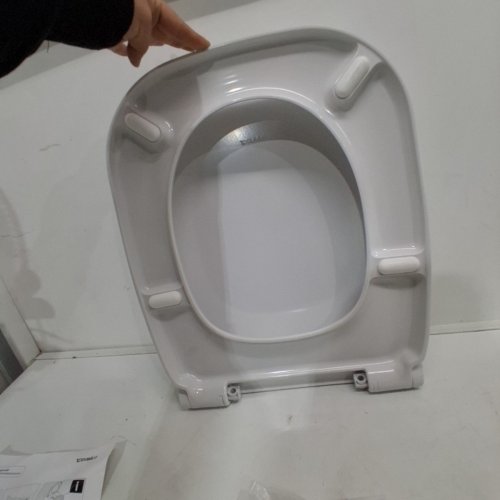 DURAVIT D-CODE TOILET SEAT - 14 1/4" X 18 7/8" - WHITE (MODEL: 0062090096) image 4
