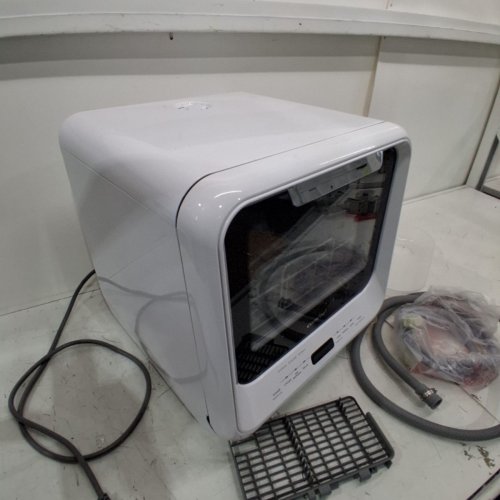 COMFEE SMALL PORTABLE COUNTERTOP DISHWASHER 6 PROGRAMS, 360° DUAL SPRAY, 192℉ STEAM & AIR-DRY FUNCTION - 5L WATER TANK - WHITE (MODEL: CDC17P0AWW) image 5