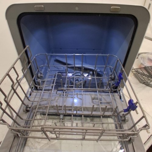 COMFEE SMALL PORTABLE COUNTERTOP DISHWASHER 6 PROGRAMS, 360° DUAL SPRAY, 192℉ STEAM & AIR-DRY FUNCTION - 5L WATER TANK - WHITE (MODEL: CDC17P0AWW) image 7