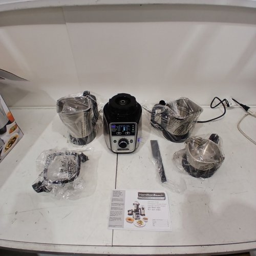 HAMILTON BEACH MULTI-FUNCTION PROFESSIONAL JUICER, MIXER & GRINDER - 2.2HP MOTOR/120V - STAINLESS STEEL/BLACK (MODEL: 58770) image 4