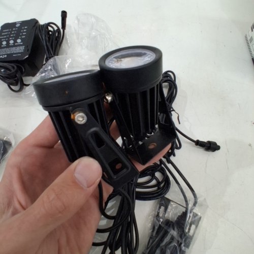 4PK HIBOITEC OUTDOOR LANDSCAPE LIGHTING SPOTLIGHTS WITH TIMER - 2700K - BLACK (MODEL: CDD-1001) image 4