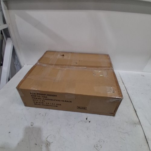 STARTECH 1U WALL MOUNT VENTED SERVER RACK SHELF - 21.65" X 18.90" X 6.10" - BLACK (MODEL: CABSHELFV2U-16-RACK) image 4