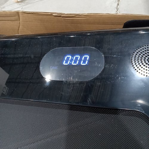 COSTWAY 2-IN-1 FOLDING TREADMILL JOGGING MACHINE WITH DUAL LED DISPLAY - 2.2 H/P - 9MPH - NAVY (MODEL: SP37747US-DK) image 2