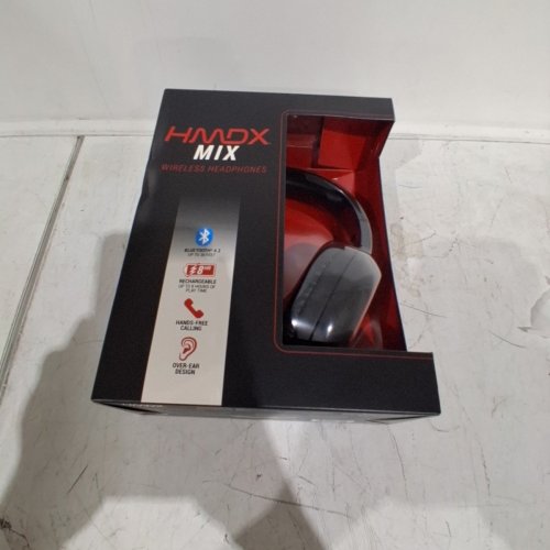 HMDX WIRELESS HEADPHONES - BLUETOOTH, 30FT RANGE, 8HR PLAY TIME - BLACK (MODEL:HX-HP210BK) image 3