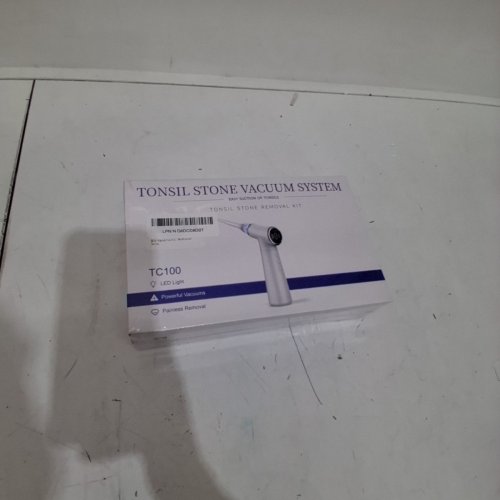 12PC TONSIL STONE VACUUM SYSTEM WITH LIGHT - WHITE - (MODEL:TC100) image 2
