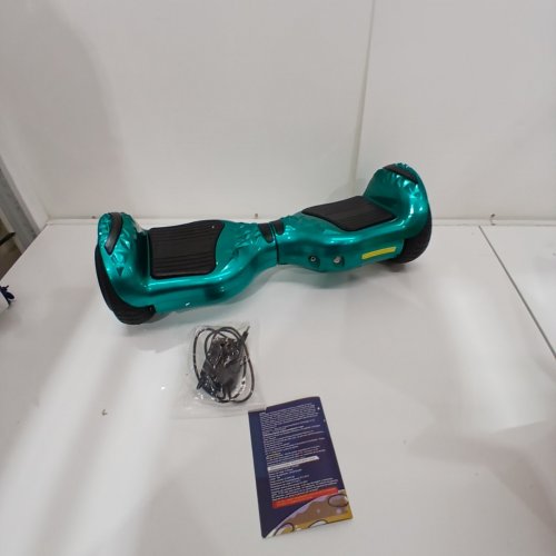 KIDS HOVERSTAR ELECTRIC BLUETOOTH HOVERBOARD WITH LED WHEELS & BUILT IN SPEAKERS- 165LB MAX CAP -TEAL (MODEL: LBW30) image 4