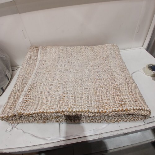 GRUHUM JUTE AREA RUG - 8FT X 10FT - IVORY AND TAN image 3