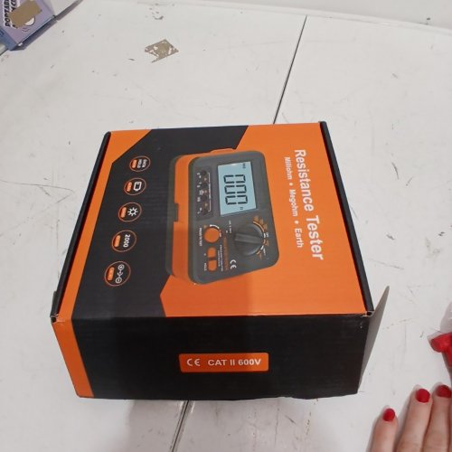 VICI MULTI METER DIGITAL INSULATION RESISTANCE TESTER - GREY/ORANGE (MODEL: VC60B+) image 3