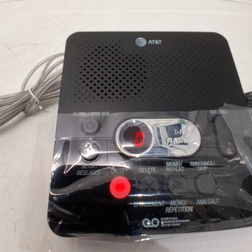 AT&T HOME DIGITAL ANSWERING SYSTEM WITH TIME & DAY STAMP - BLACK (MODEL: ‎1740) image 2