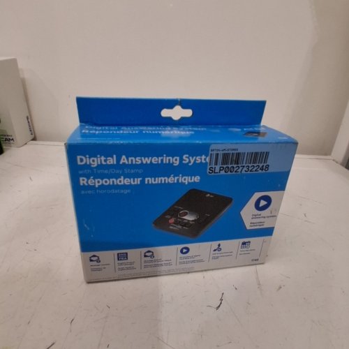 AT&T HOME DIGITAL ANSWERING SYSTEM WITH TIME & DAY STAMP - BLACK (MODEL: ‎1740) image 4