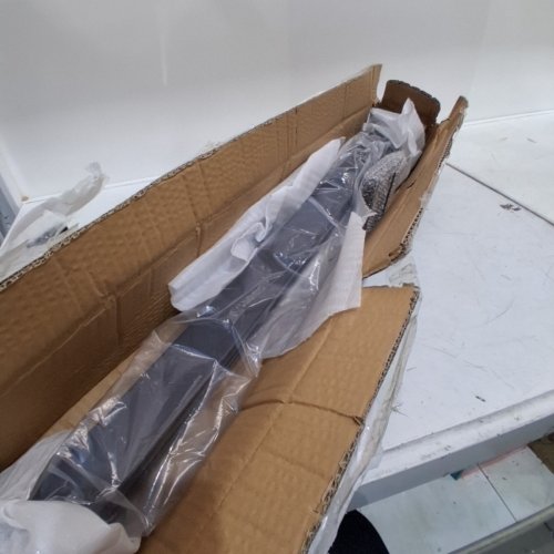 STAINLESS STEEL GLASS MOUNTING CLAMP RAILING FOR 0.39"-0.47" THICKNESS TEMPERED GLASS - 35.83" - BLACK (MODEL: BLLGZ03) image 2