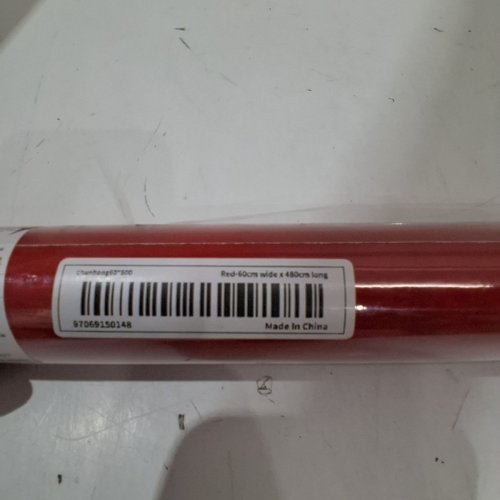 VINYL CRAFT MATERIAL ROLL - 23" X 188.9" - RED image 3