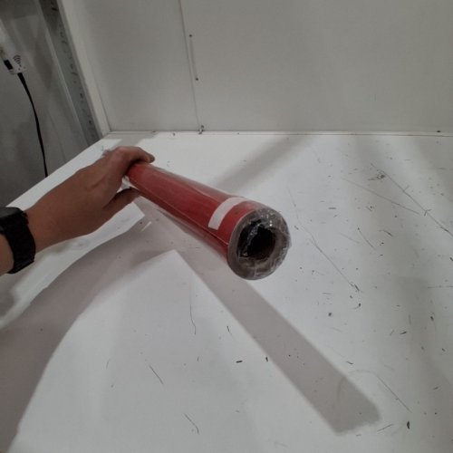 VINYL CRAFT MATERIAL ROLL - 23" X 188.9" - RED image 4
