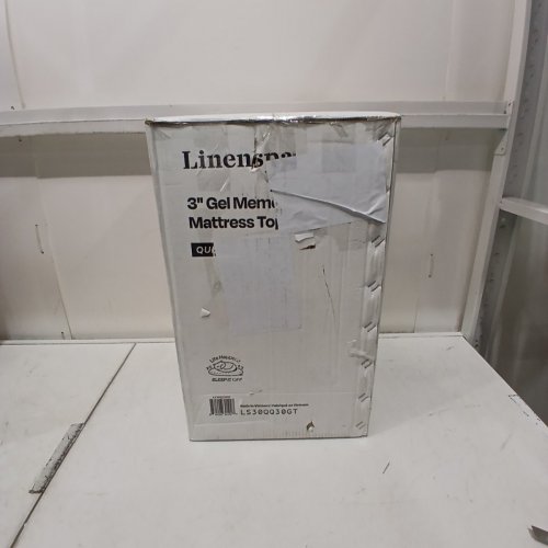 LINENSPA MEMORY GEL INFUSED COOLING FOAM MATTRESS TOPPER - 3" X 75" X 57-QUEEN- BLUE image 4
