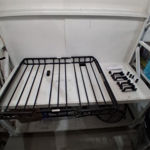 MAXXHAUL UNIVERSAL STEEL ROOF RACK CAR TOP CARGO CARRIER/BASKET - 150LBS CAPACITY - 49" X 35.5" - BLACK image 2