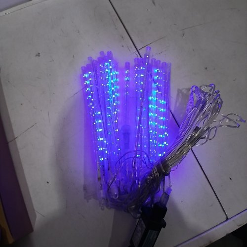 20PC IBAYCON CHRISTMAS METEOR SHOWER LIGHTS FOR OUTDOOR - 11.8" - BLUE image 3