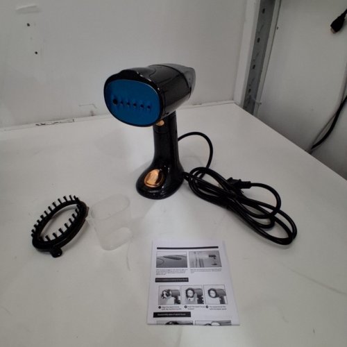 FOLDABLE HAND HANGING IRONING STEAMER MACHINE - 1500W - BLACK (MODEL: DJ.1011) image 3