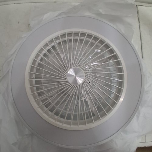 MODERN LOW-PROFILE LED INTELLIGENT CEILING FAN WITH REMOTE - 35W - 200MA - WHITE/GREY (MODEL: YY-FSD-IR-200MA) image 3