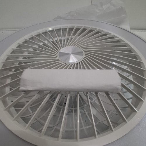 MODERN LOW-PROFILE LED INTELLIGENT CEILING FAN WITH REMOTE - 35W - 200MA - WHITE/GREY (MODEL: YY-FSD-IR-200MA) image 4