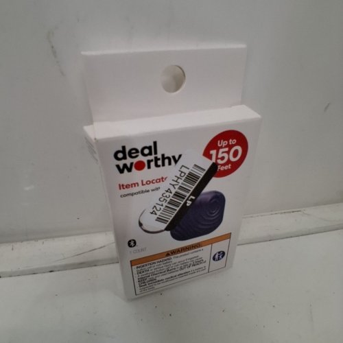 DEALWORTHY ITEM LOCATOR - COMPATIBLE WITH APPLE FINDMY - 150FT MAX RANGE - NAVY BLUE image 2