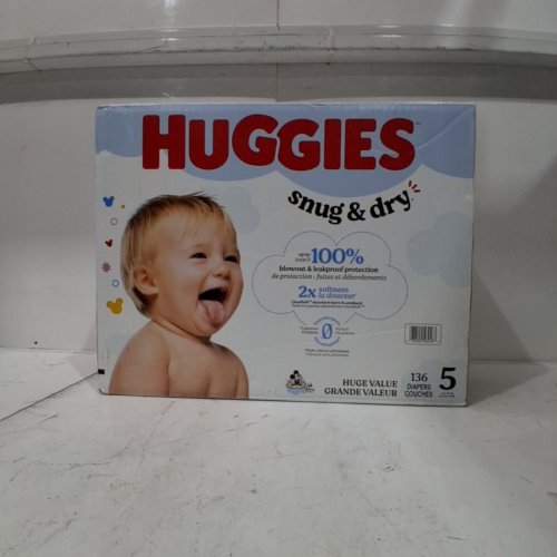 136PK HUGGIES DISNEY BABY SNUG AND DRY DISPOSABLE DIAPERS - SIZE 5 (27LB+) image 3