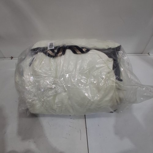 PLUSH PET BED - SMALL - CREAM AND BLACK image 3