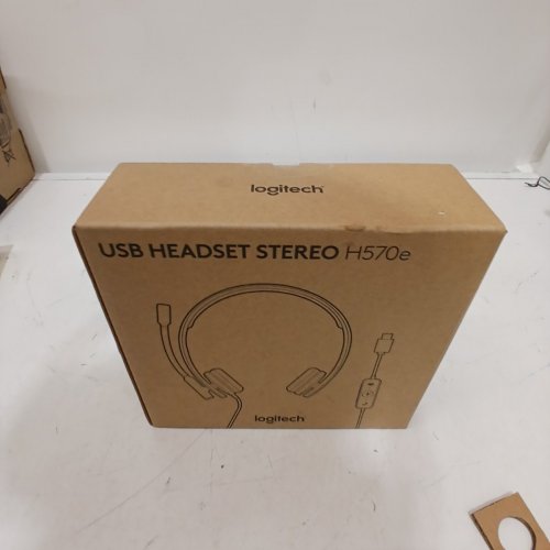 LOGITECH H570E USB WIRED HEADSET WITH NOISE CANCELLING MIC - BLACK (MODEL: A-00064) image 2