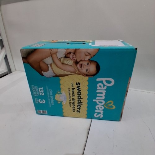 132PK PAMPERS SWADDLERS DIAPERS - SIZE 3 (1326LB) image 2