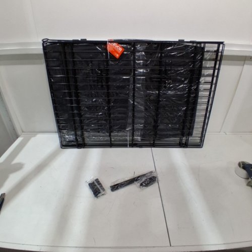PET EXERCISE PLAYPEN WIHT TOP AND BOTTOM COVER - 36" X 63.8" - BLACK (MODEL: SKU13-2436DT) image 3