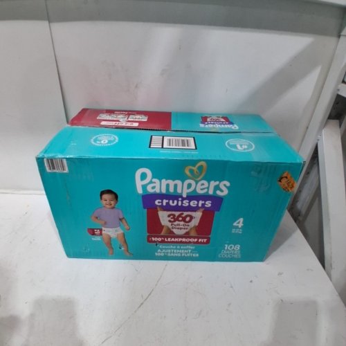 108PK PAMPERS CRUISERS 360 BABY DIAPERS - SIZE 4 image 3
