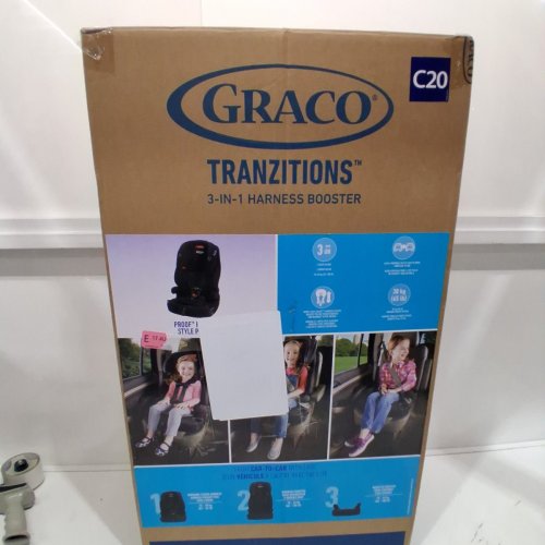 GRACO TRANZITIONS 3-IN-1 HARNESS BOOSTER SEAT - 22-100LBS - PROOF BLACK (MODEL: 2035724) image 7