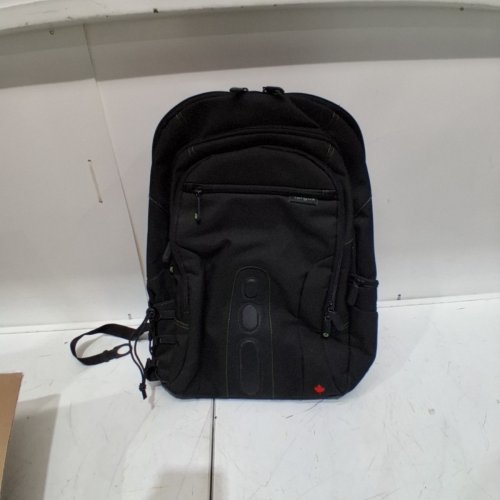 TARGUS SPRUCE ECOSMART TRAVEL AND TSA CHECKPOINT-FRIENDLY BACKPACK-FOR 17-INCH LAPTOP 27L -BLACK/GREEN- (MODEL:TBB019US) image 2