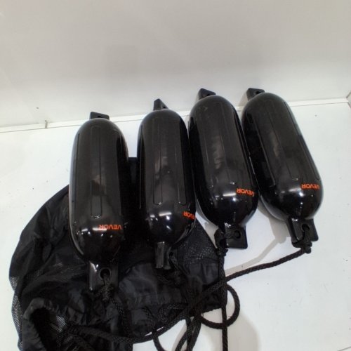 4PK NFLATABLE RIBBEDBOAT FENDERS - 5.5" X 20" - BLACK (MODEL: 80E018) image 3