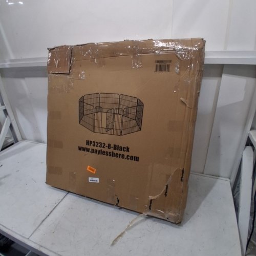 BESTPET HEAVY DUTY PET PLAYPEN WITH DOOR - 8 PANELS - 32" - BLACK (MODEL: HP3232-8-BLACK) image 5